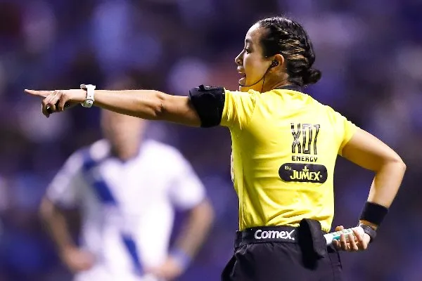 Katia Itzel García durante el partido