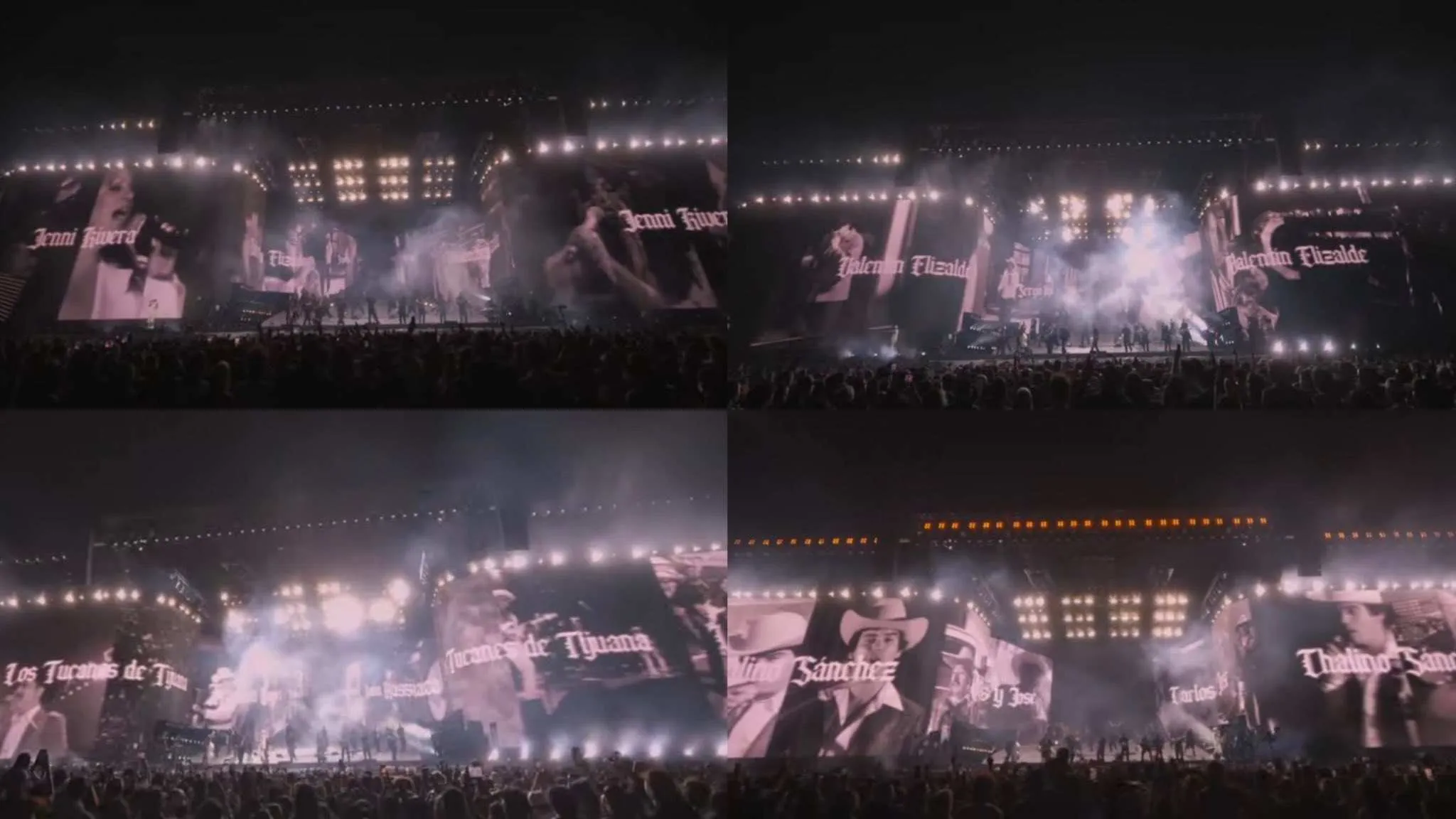 Los grandes exponentes de la música norteña se dejaron ver en las pantallas.