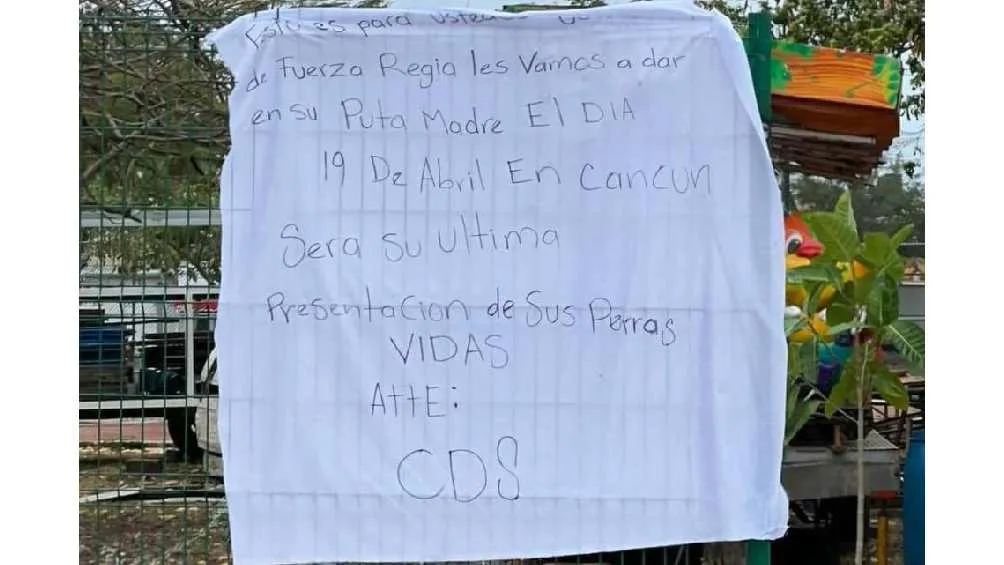La amenaza señala que si dan el concierto, atentarán contra sus vidas.