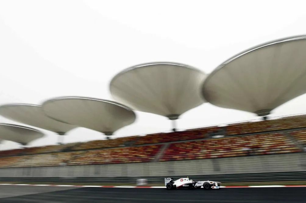 Pérez Mendoza en el Circuito Internacional de Shanghái en 2011
