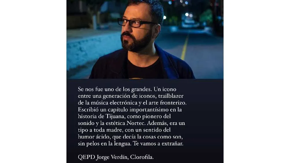 En redes sociales amigos, músicos y fans se despidieron de 'Clorofila'.