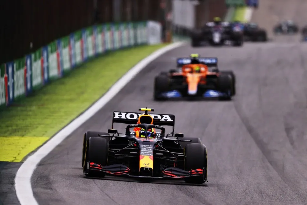 Checo en la sprint de Brasil en la Temporada 2021