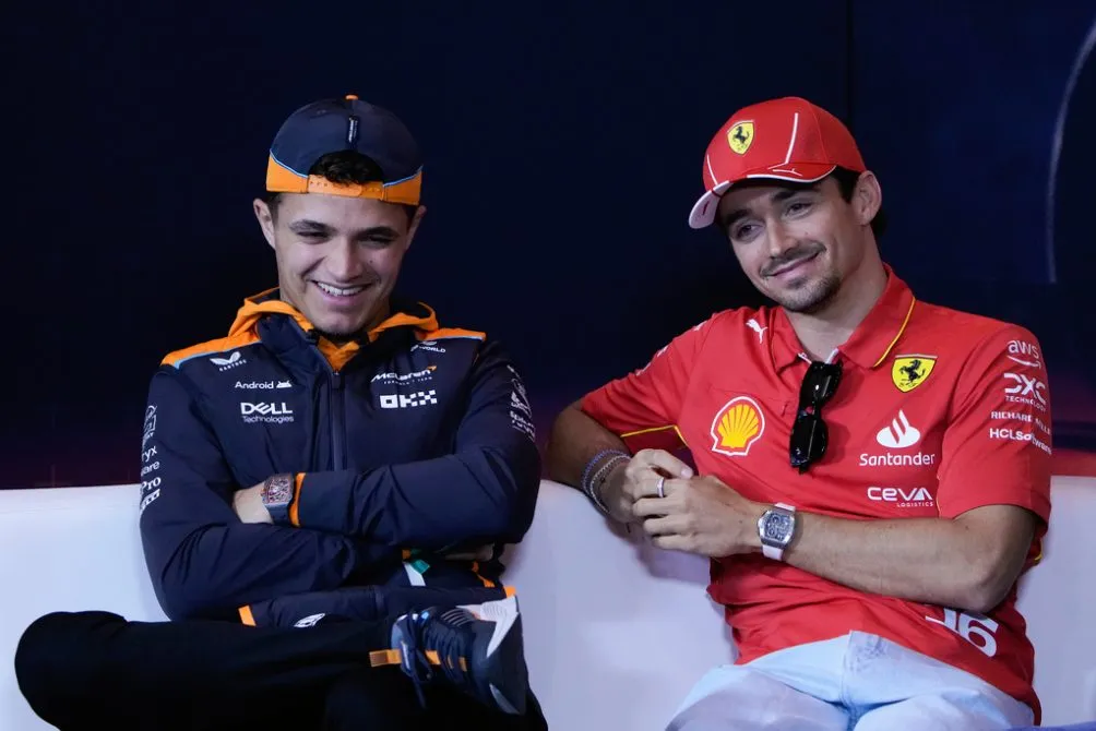 Norris en conferencia de prensa en Shanghái