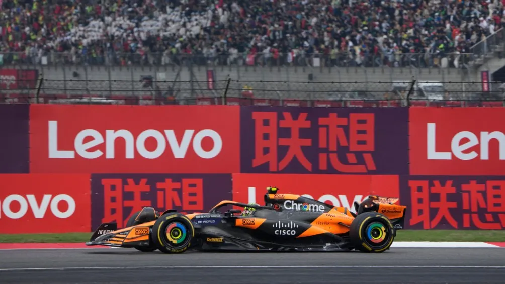 Lando durante el GP de China