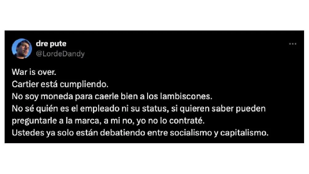 El joven reveló en redes que finalmente la joyería sí respetará el precio.