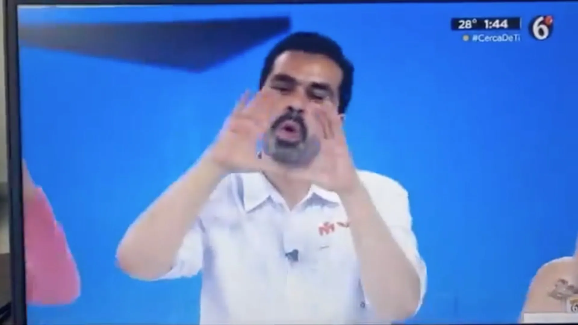 Captura de Pantalla X: @jrisco A Jorge Máynez le urgía que mandaran a un corte comercial.