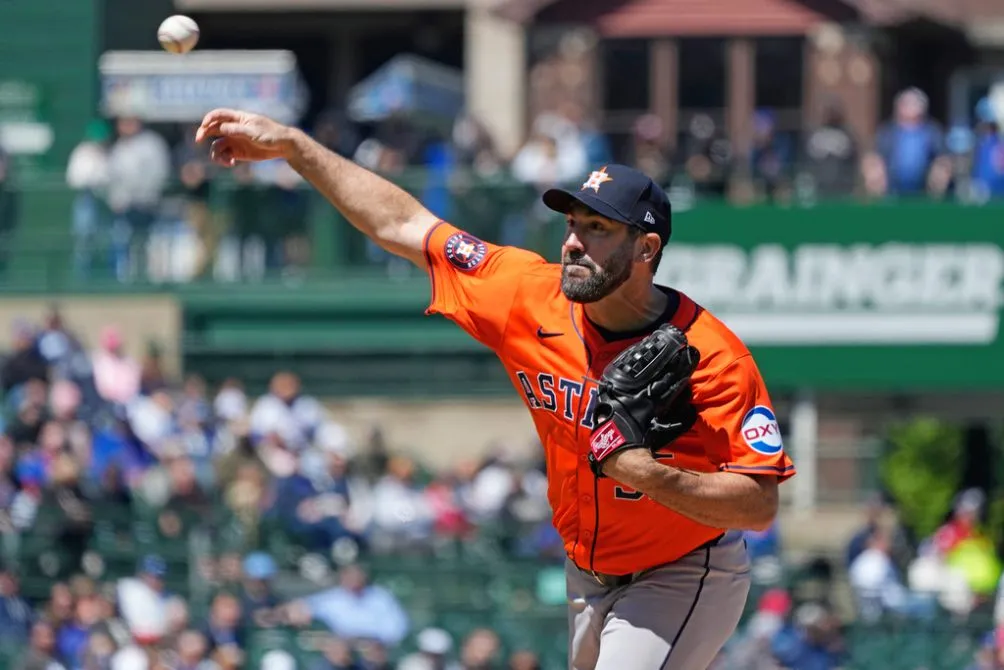 Verlander en el compromiso contra los Cubs