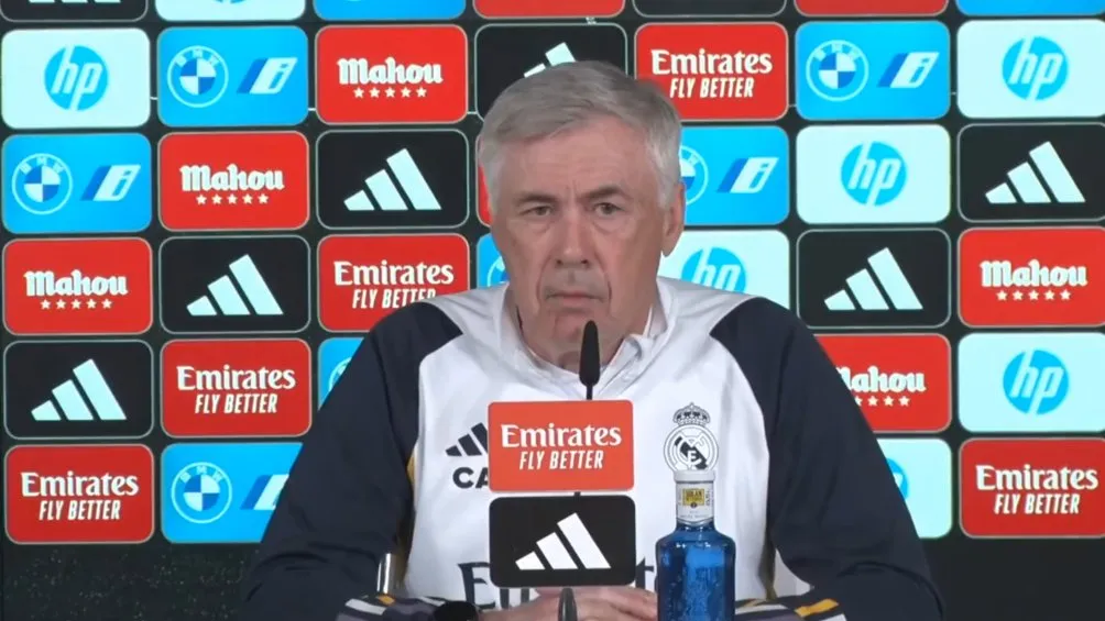 Ancelotti en conferencia de prensa