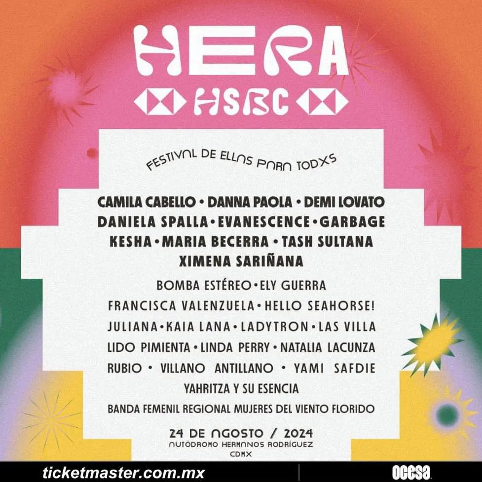 FB: @festivalherahsbc Este sería el cartel completo de la primera edición.
