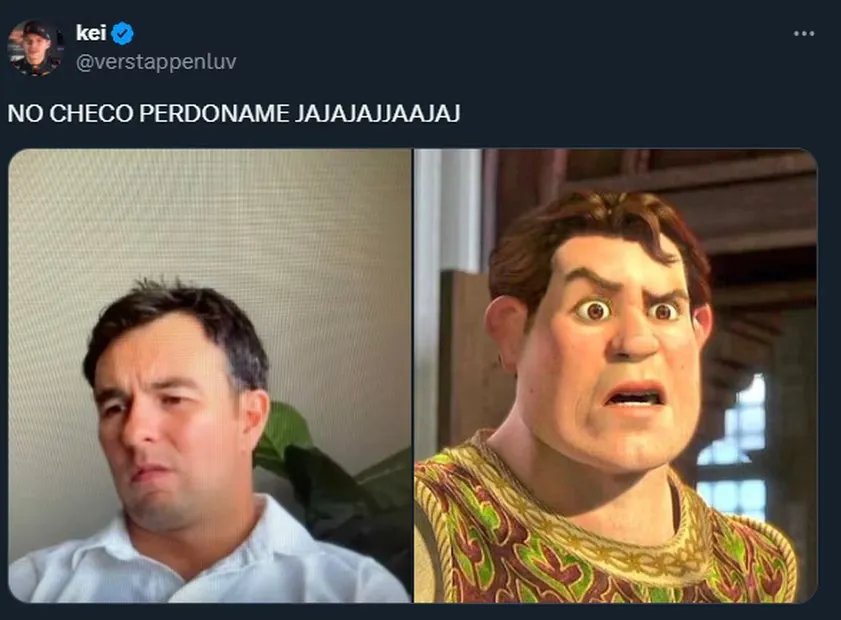 Meme en contra de Checo