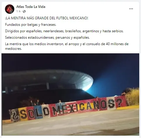 Así el mensaje de la afición de Atlas