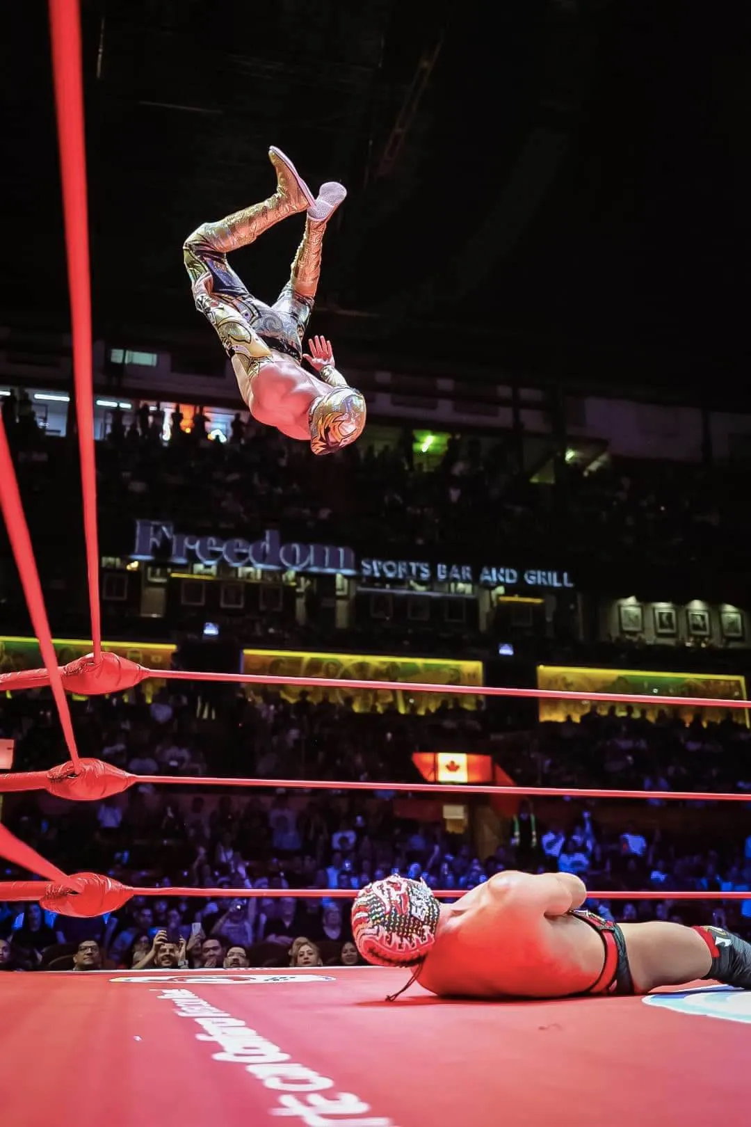 Máscara Dorada en su lucha por el campeonato