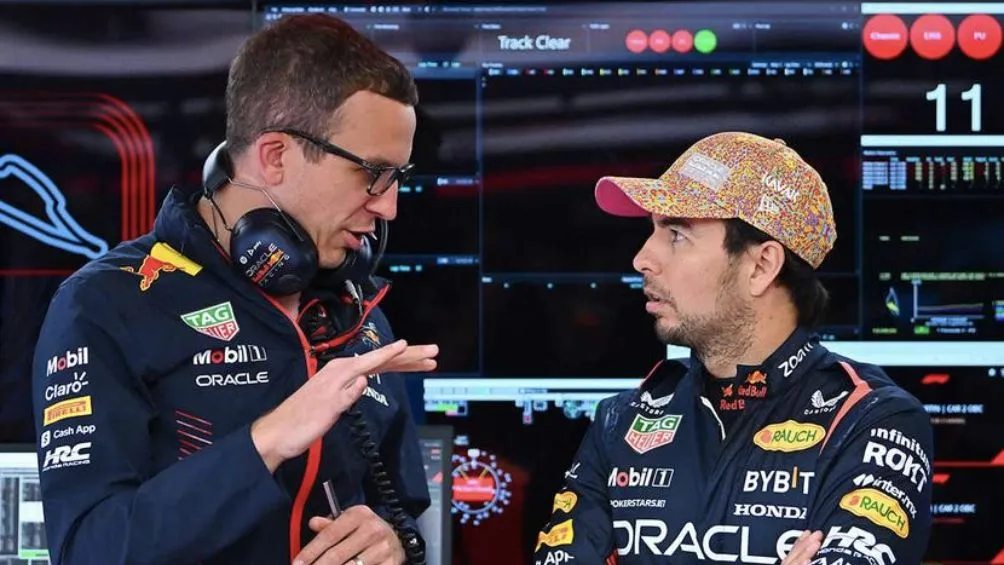 Bird y el mexicano previo a un Gran Premio