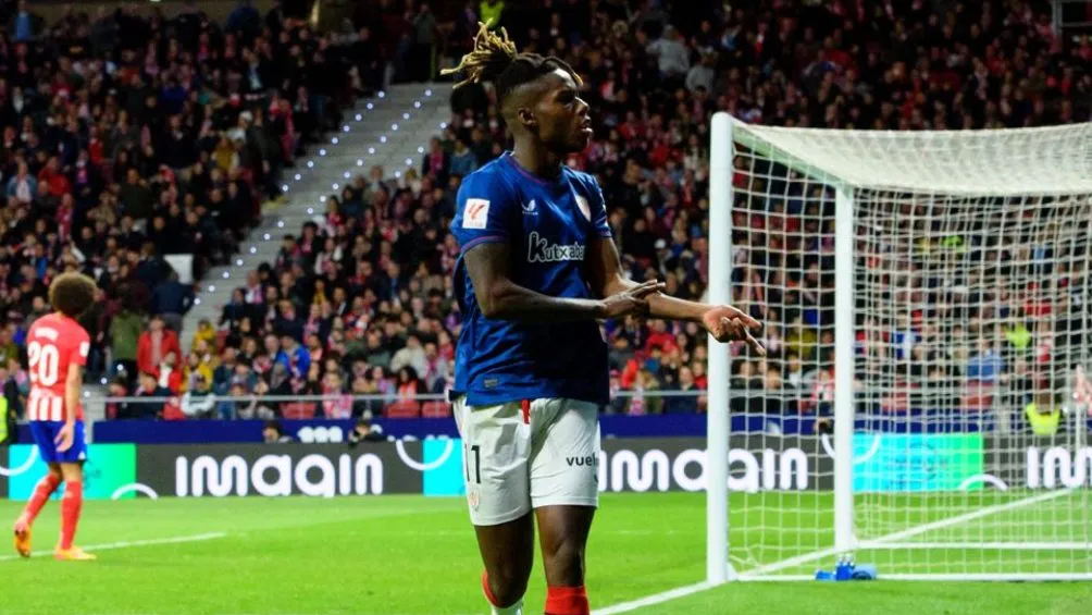 X: @AthleticClub Nico Williams celebrando su gol