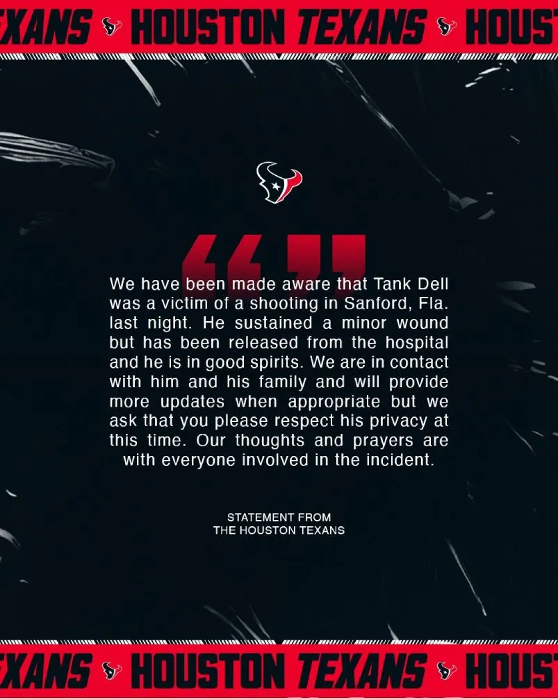El comunicado de los Texans