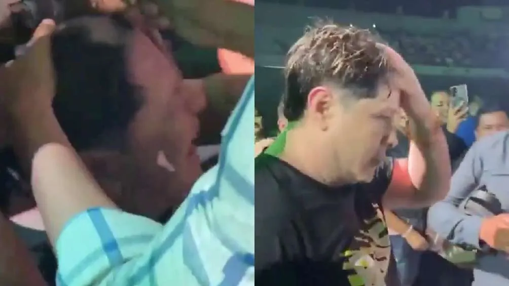 El candidato fue sometido por varios hombres mientras era rapado.