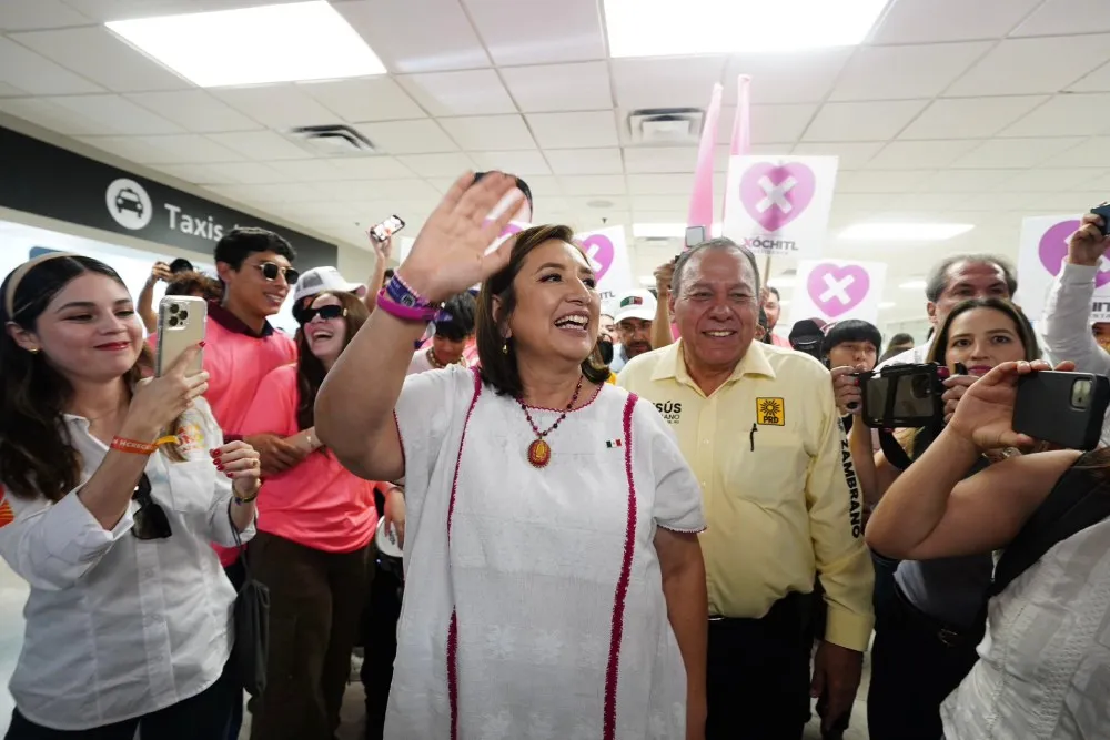 La candidata del PAN, PRI y PRD afirma que la tendencia ahora la favorece.