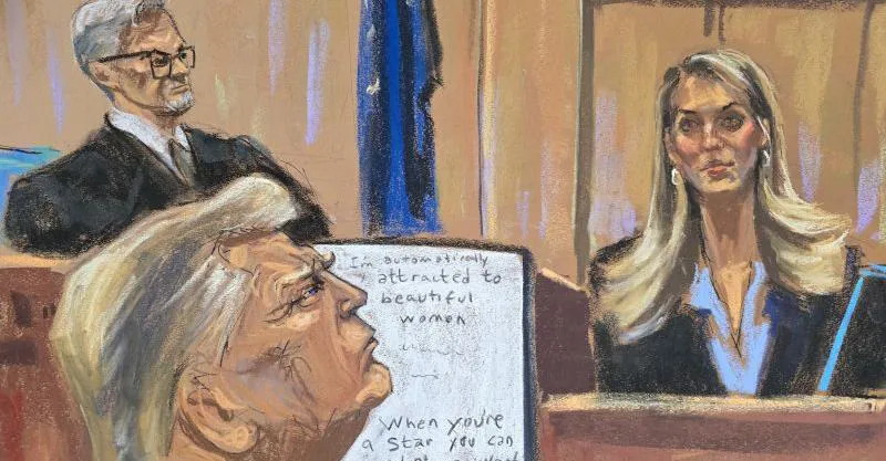 El expresidente estuvo presente al momento de las declaraciones de Hope Hicks.