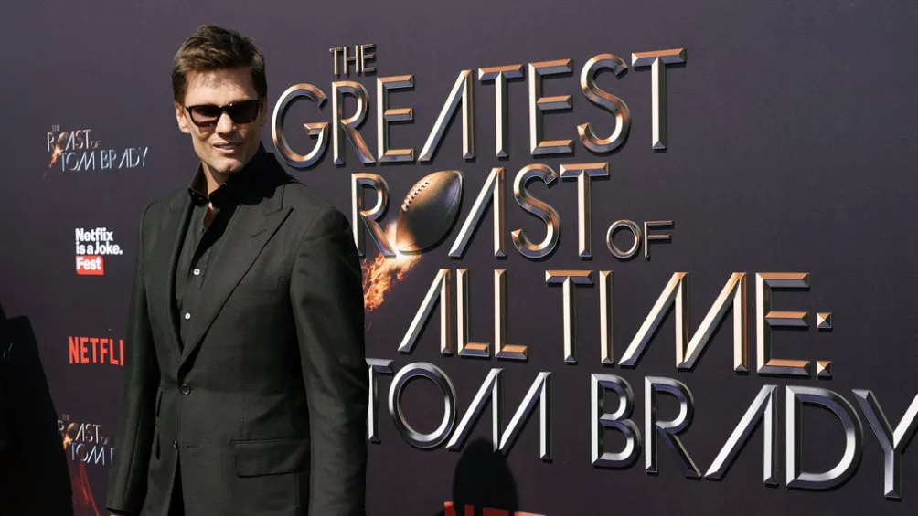 Brady en su llegada al evento de Netflix