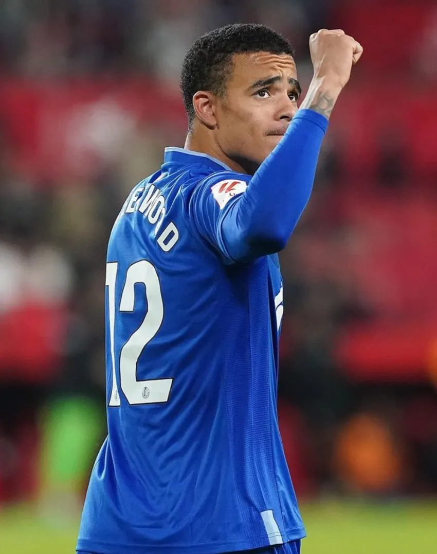 Mason Greenwood en celebración de gol con Getafe