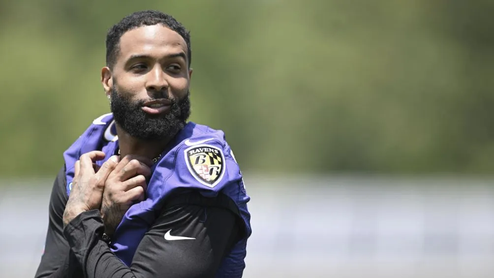 Odell durante su paso por Ravens