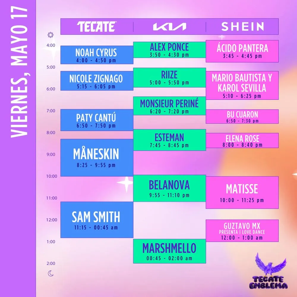 FB: @TecateEmblema Para el viernes habrá un gran cierre con Marshmello.