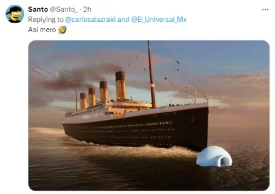 Carlos se confundió un iceberg con un iglú