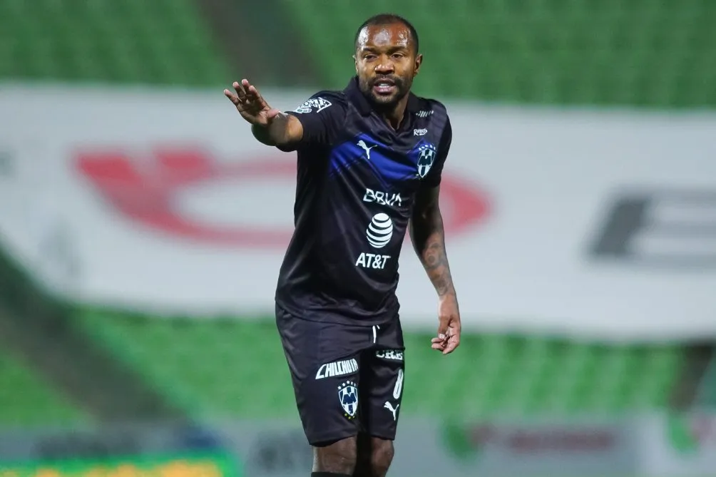 Pabón durante su etapa con Rayados