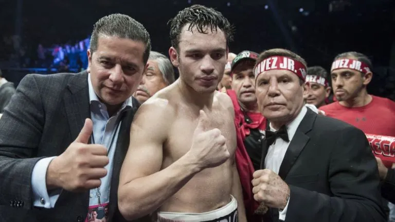 El 'Junior' con su padre Julio César Chávez