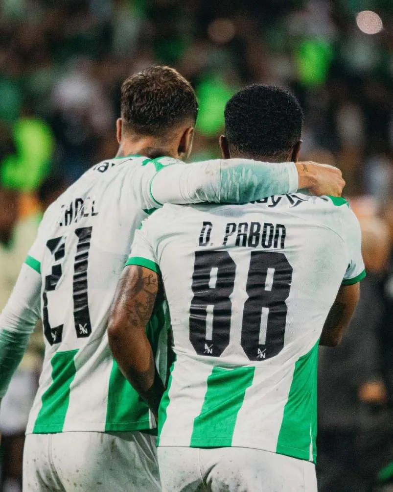Pabón con Atlético Nacional en marzo de este año
