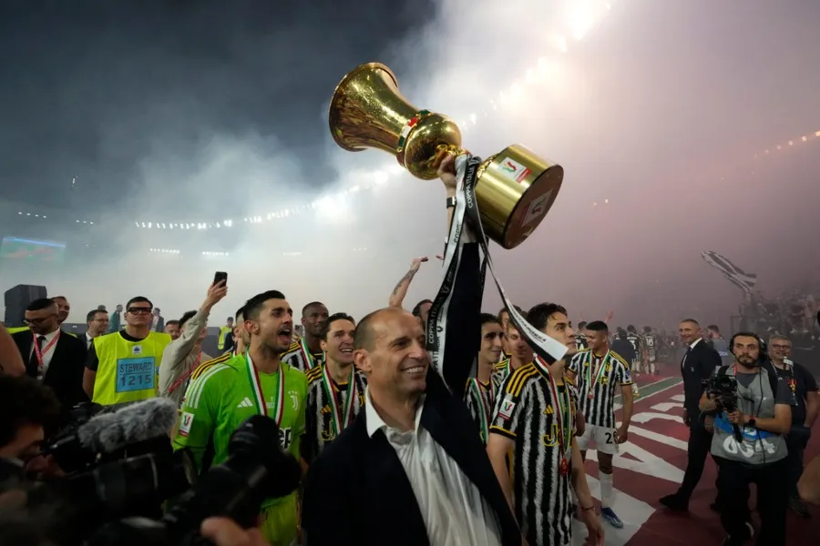 Massimiliano Allegri tras ganar la Coppa Italia