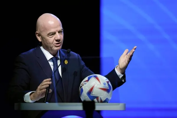 Gianni Infantino durante el congreso de FIFA