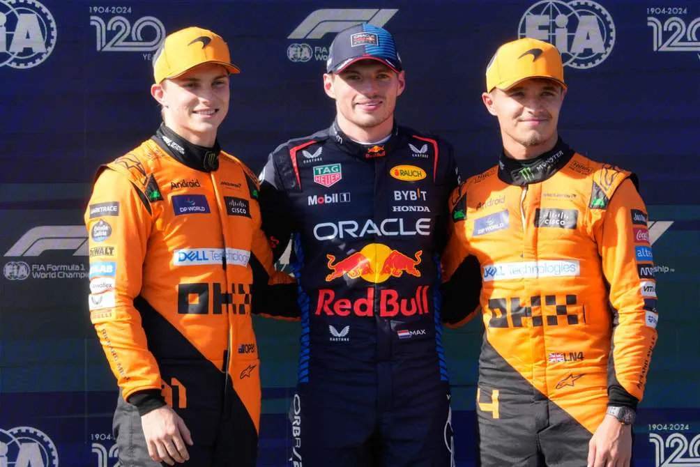 Verstappen lideró frente a los McLaren en la qualy