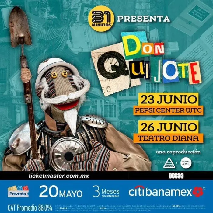 Ticketmaster Don Quijote se presentará en CDMX y Guadalajara
