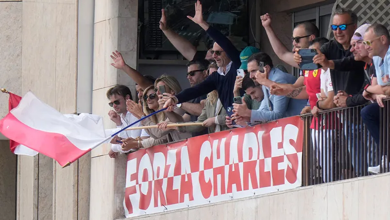 AP La afición monegasca tiene un piloto favorito: Charles Leclerc