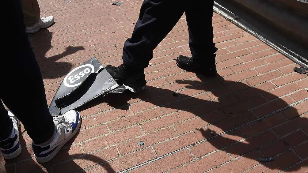 El monoplaza quedó fuertemente dañado