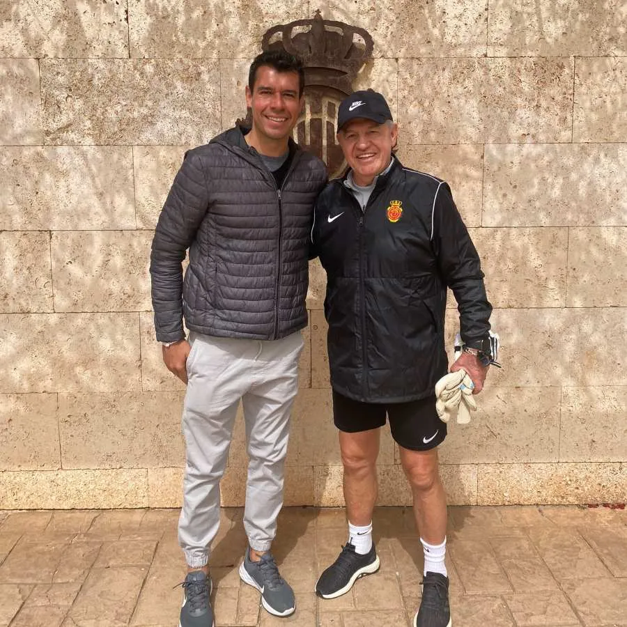 Rodrigo Iñigo con Javier Aguirre