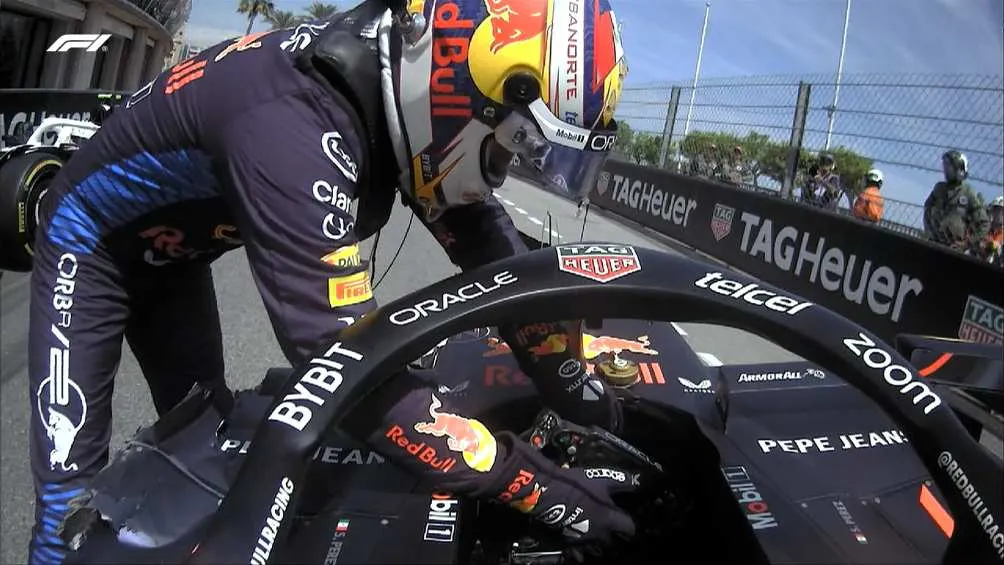 X: @F1 Checo tras su choque con Magnussen