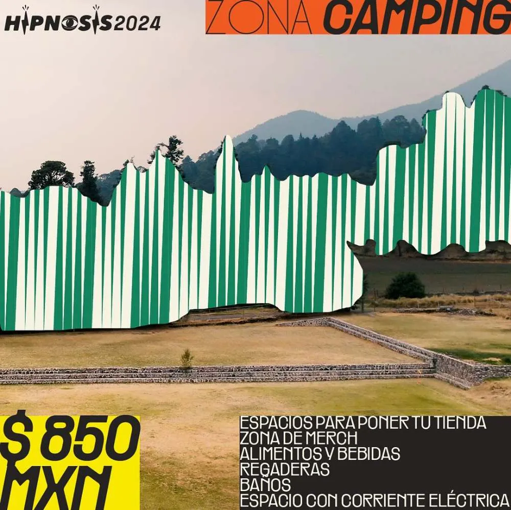 La zona para acampar tendrá un costó de 850 pesos por tienda.