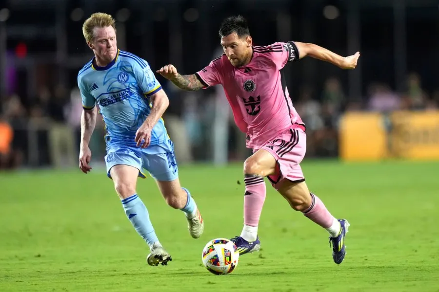 Lionel Messi en el duelo ante Atlanta