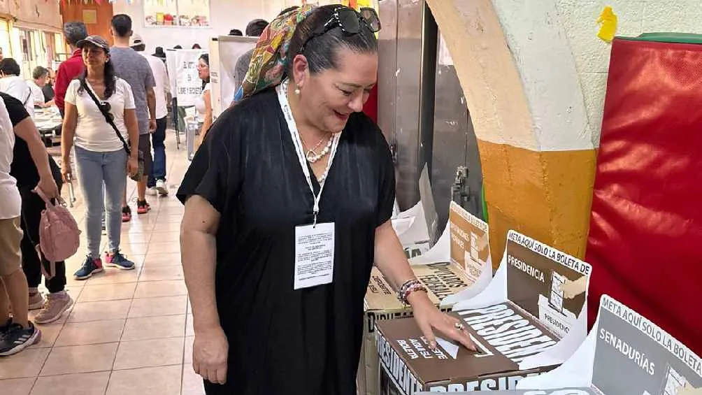 Votó en la alcaldía Benito Juárez