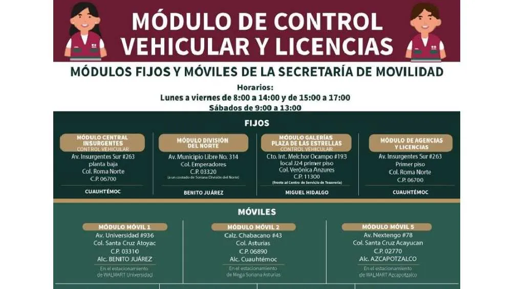 Secretaría de Movilidad CDMX El reemplacamiento en CDMX tiene un costo de $893 pesos.