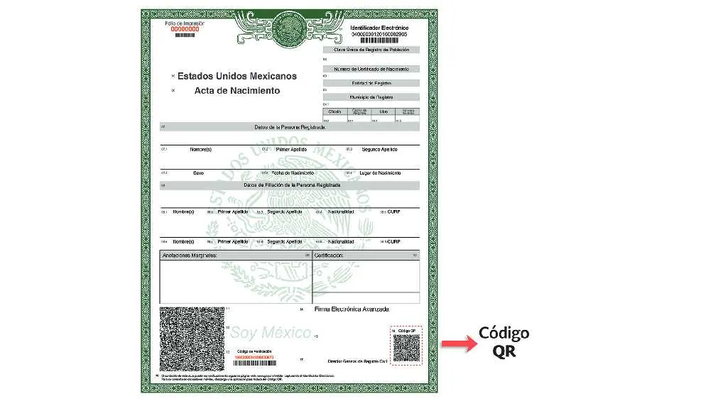 El acta de nacimiento es un documento obligatorio para darte identidad.