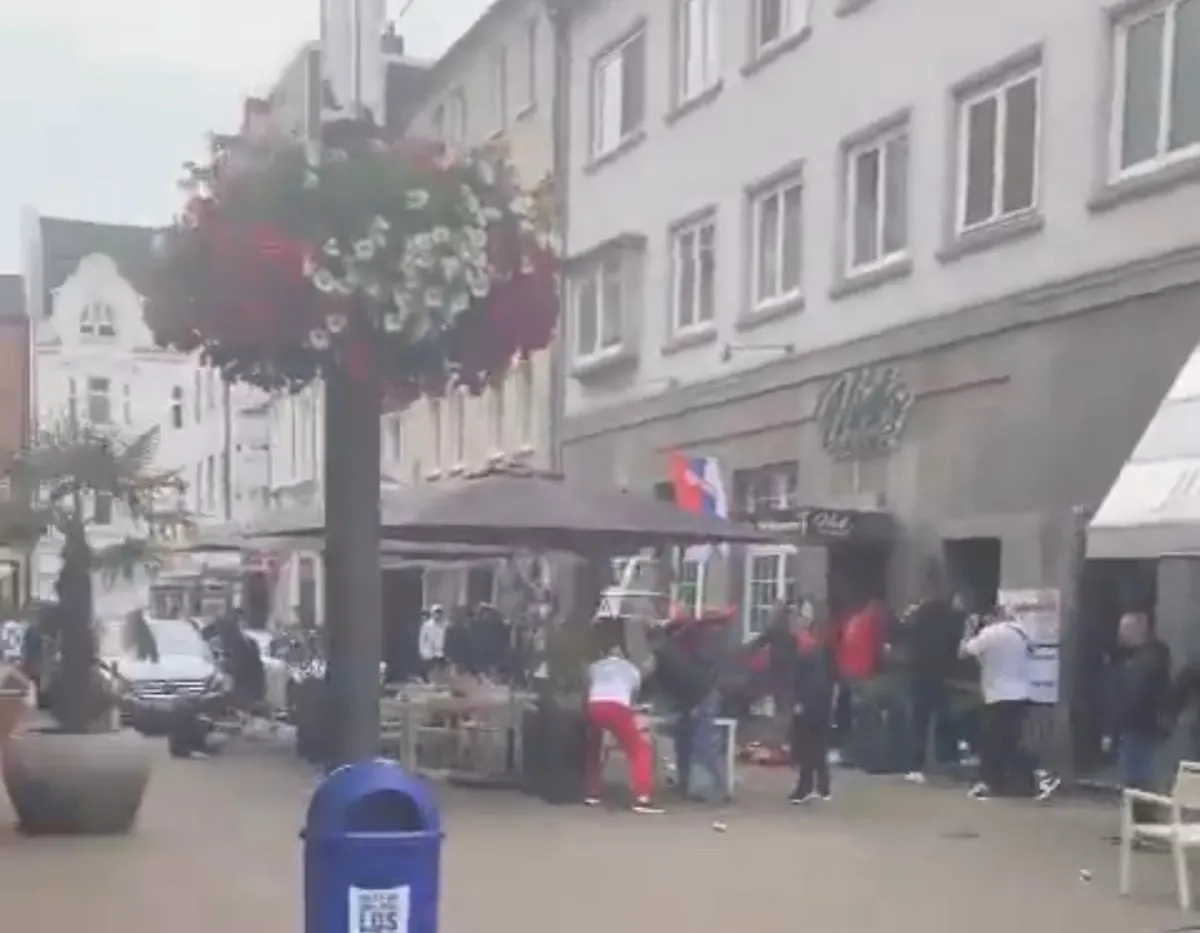 Ultras en conato de bronca