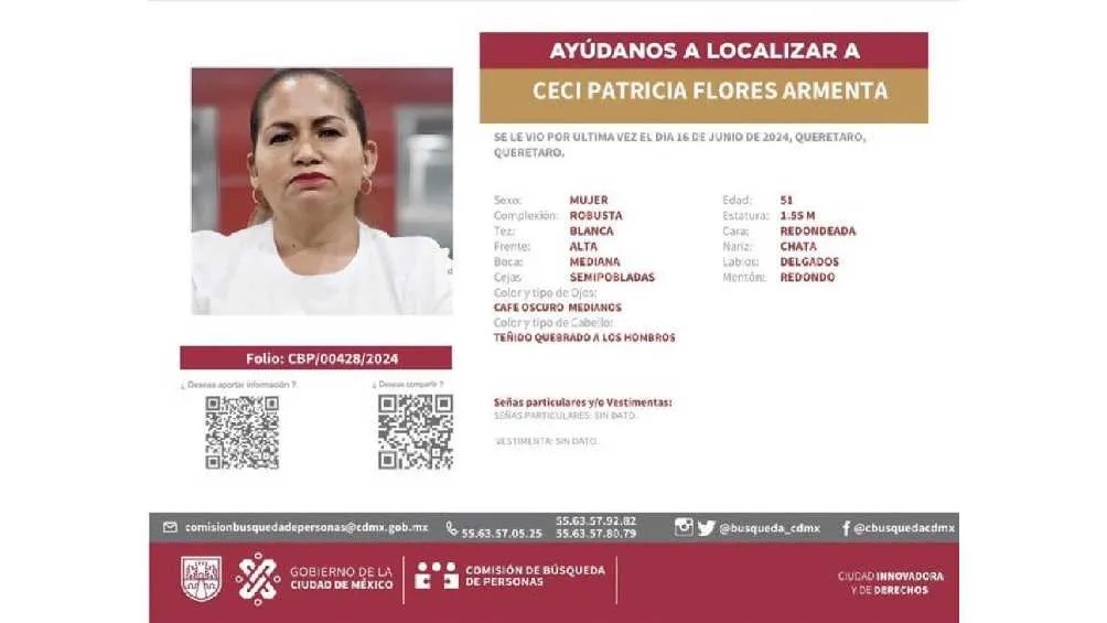 Ya se emitió una ficha de búsqueda de la activista.