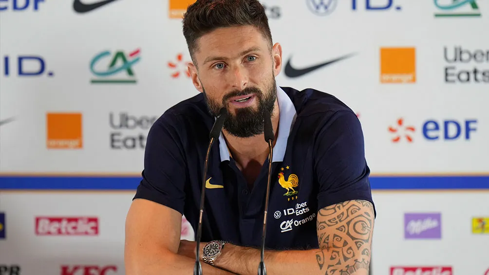 Giroud, jugador de LAFC, está en la Euro con Francia