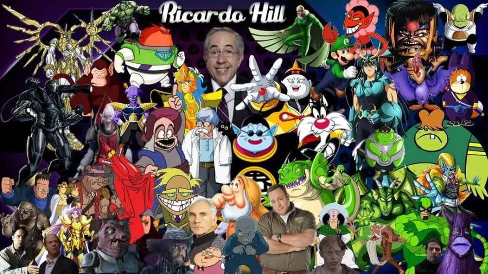 Ricardo Hill también es actor de doblaje que prestó su voz a diferentes personajes.
