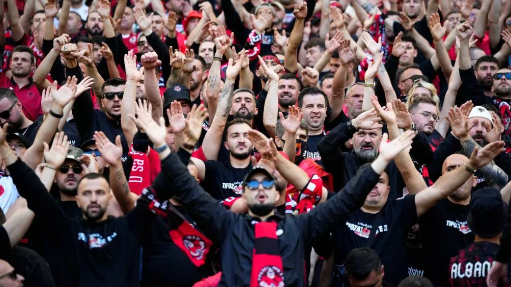 Aficionados de Albania durante la Euro 2024