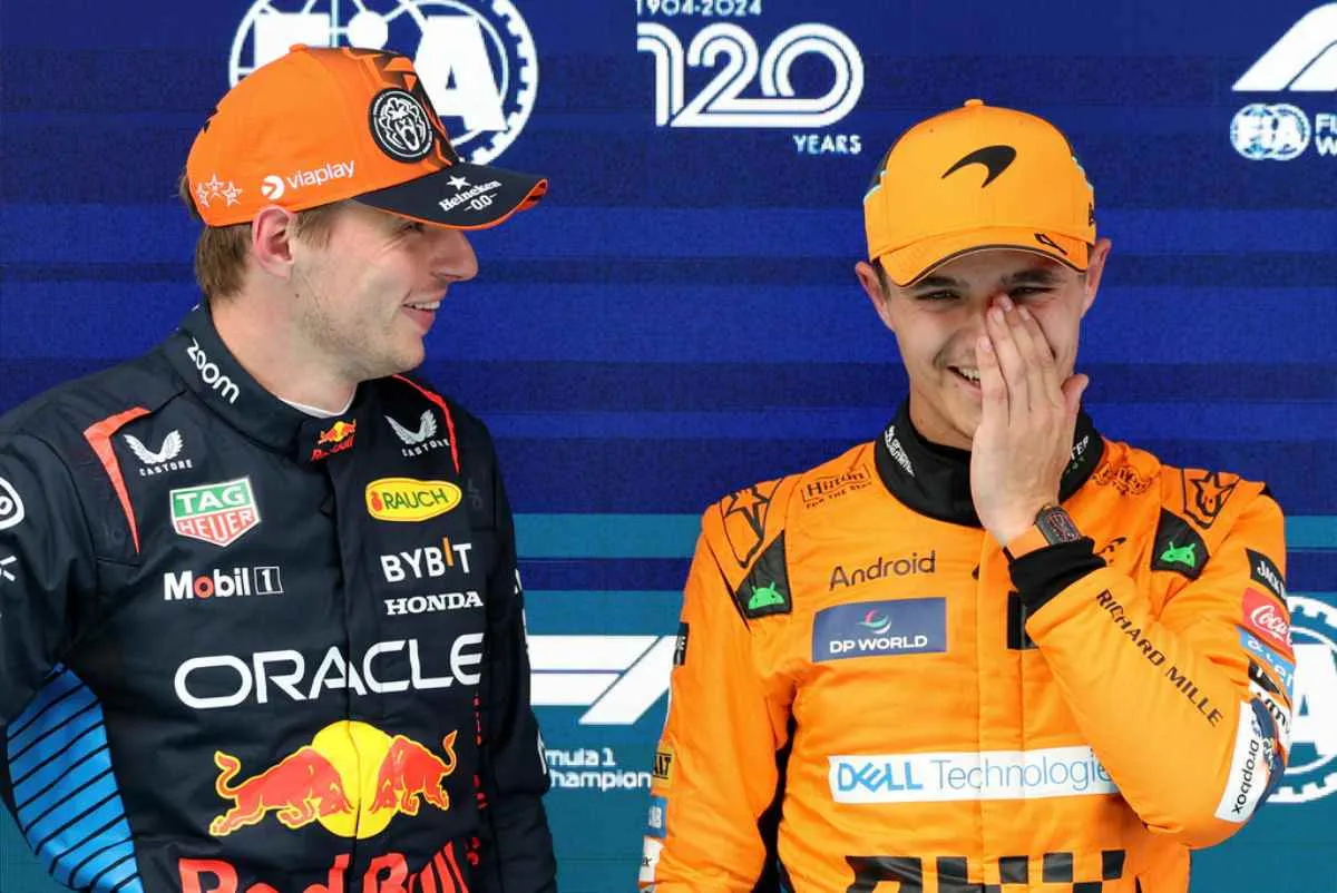 Verstappen y Norris largarán en la primera fila