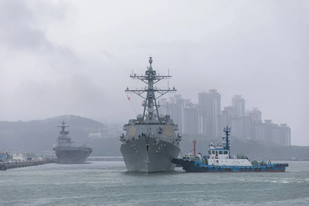 FB: @usnavykorea Corea del Sur recibió en sus aguas a la embarcación.